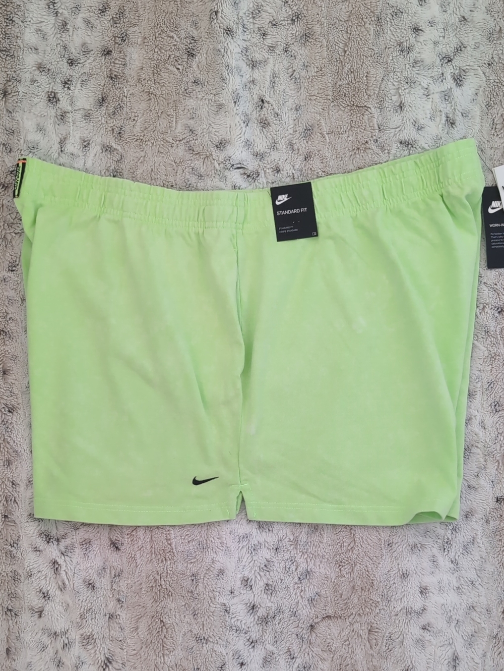 Nike Retro 80's Style Loose Fit Wash Pack Ghost Green Shorts